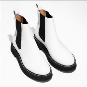 & Other Stories White Leather Chelsea  Boots